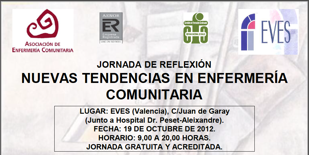 Jornada Nuevas Tendencias en  Enfermería Comunitaria